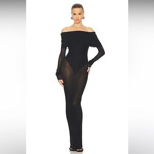 NWT! Helsa Justin Maxi Dress in Black